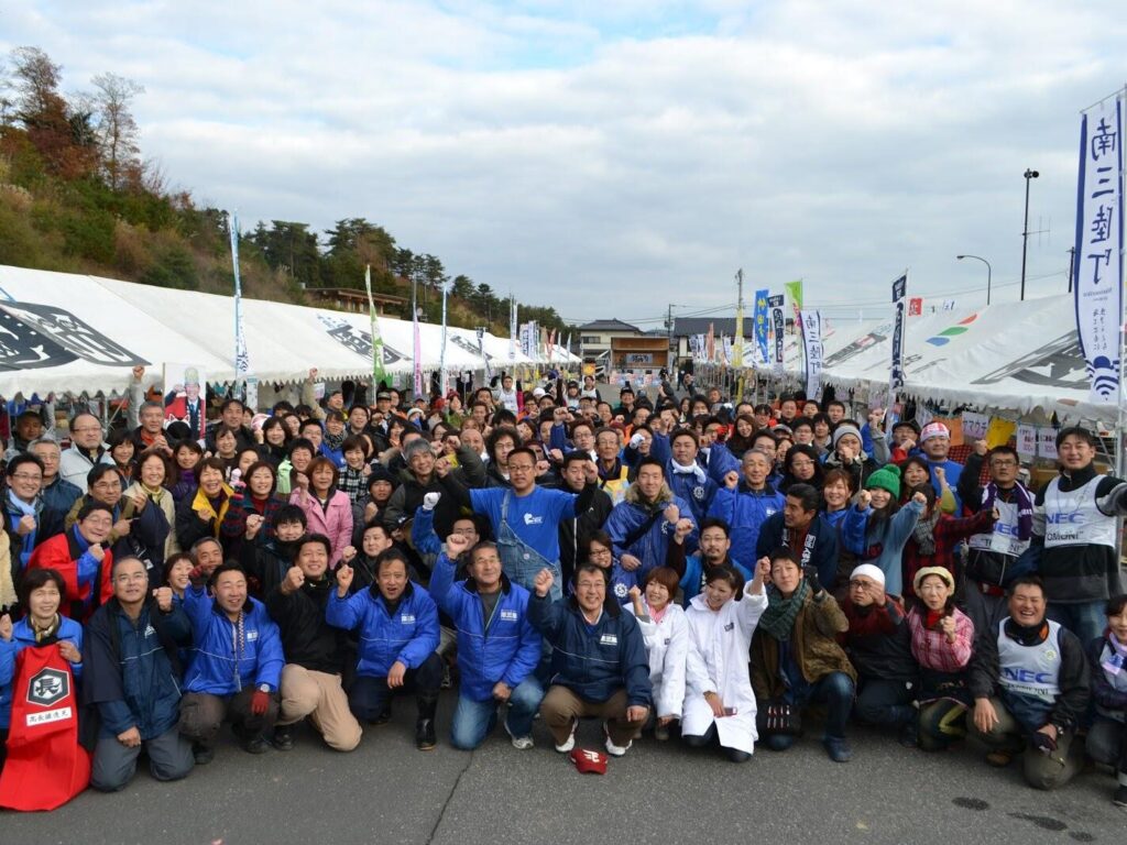 南三陸での福興市の様子